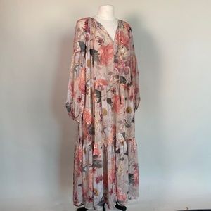 HM Chiffon MAXI Dress SZ L